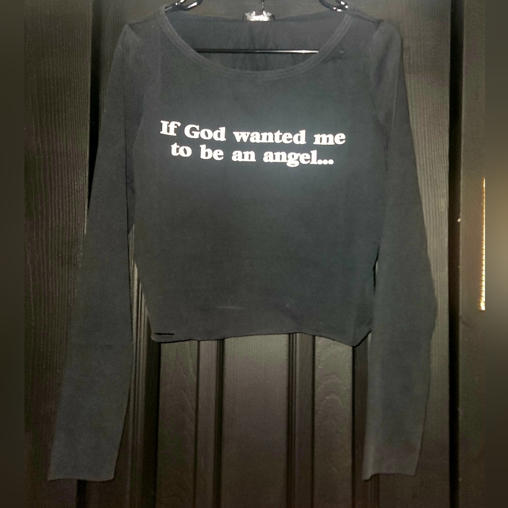 Dolls Kill Generation Kiss Angel Long Sleeve Top.